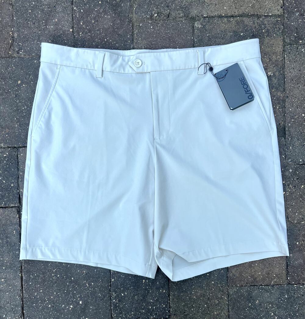 G/fore men's khaki performance golf shorts size 38